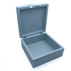 YOU ARE SO LOVED PERSONALISED BABY BOY BLUE WOODEN KEEPSAKE BOX - ukgiftstoreonline