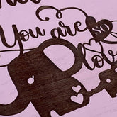 You Are So Loved Personalised Baby Girl Pink Wooden Keepsake Box - ukgiftstoreonline