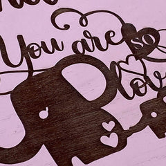 You Are So Loved Personalised Baby Girl Pink Wooden Keepsake Box - ukgiftstoreonline