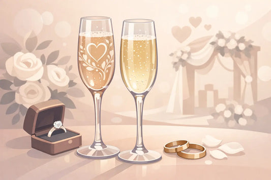 Choosing an Engraved Champagne Flute for Wedding