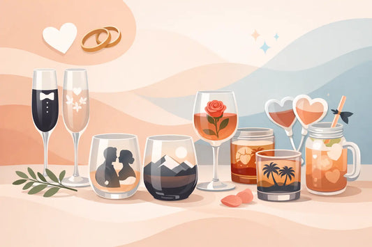 11 Custom Wedding Glasses Ideas Couples Love