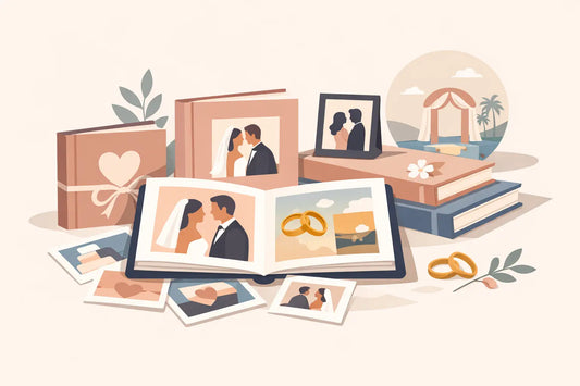 11 Personalised Wedding Photo Album Ideas