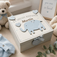Personalised Baby Boy wooden Engraved Memories Keepsake Box Vintage Style Keepsake Memory Box ukgiftstoreonline