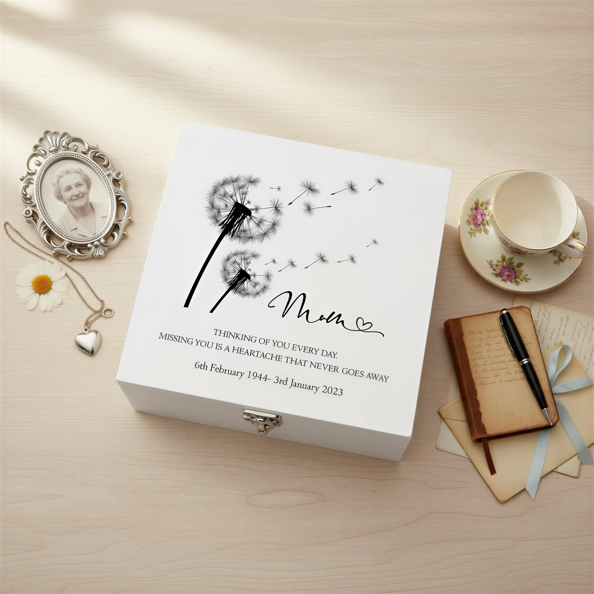 Mum Remembrance Personalised Wooden Keepsake Memory Box Keepsake Wooden box ukgiftstoreonline