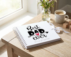 Personalised Best Dad Ever Scrapbook Photo Album Memory Keepsake Book Daddy Photo Album ukgiftstoreonline