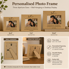 Personalised Sister Photo Frame, Wooden Landscape Sentiment Gift Photo Frame ukgiftstoreonline