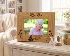 My Nan Love You To The Moon and Back Engraved Wooden Photo Frame Gift Nan Photo Frame ukgiftstoreonline