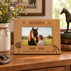Personalised Engraved Horse Remembrance Memorial Photo Frame gift personalised photo frames ukgiftstoreonline