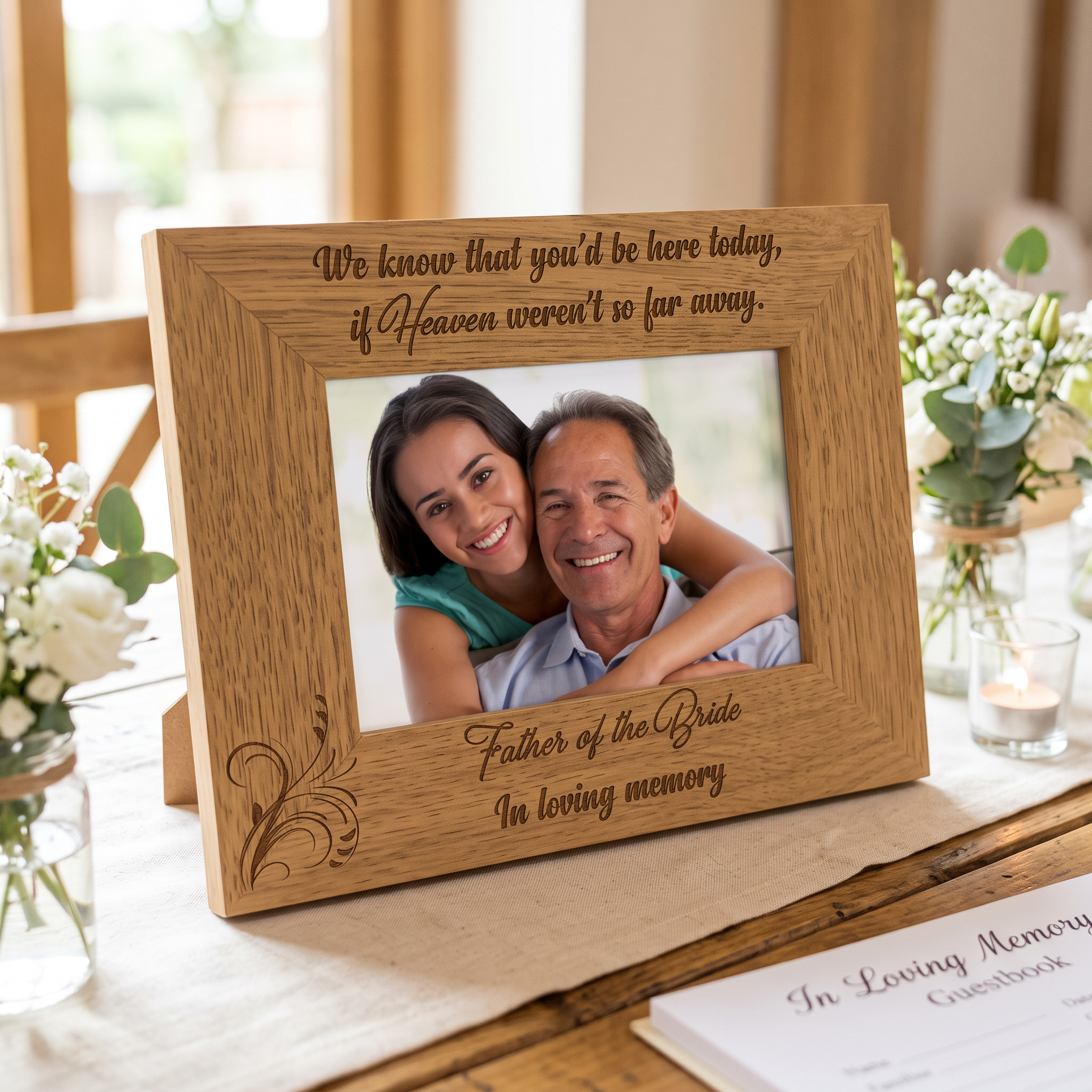 Wedding Memorial Picture Frame for Dad Father of Bride Memories Photo Frame ukgiftstoreonline
