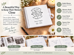 Personalised Those we love memorial remembrance Scrapbook Photo Album Scrapbook ukgiftstoreonline