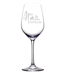 Personalised Best Nan Gift Wine Glass Boxed Personalised Wine Glasses ukgiftstoreonline