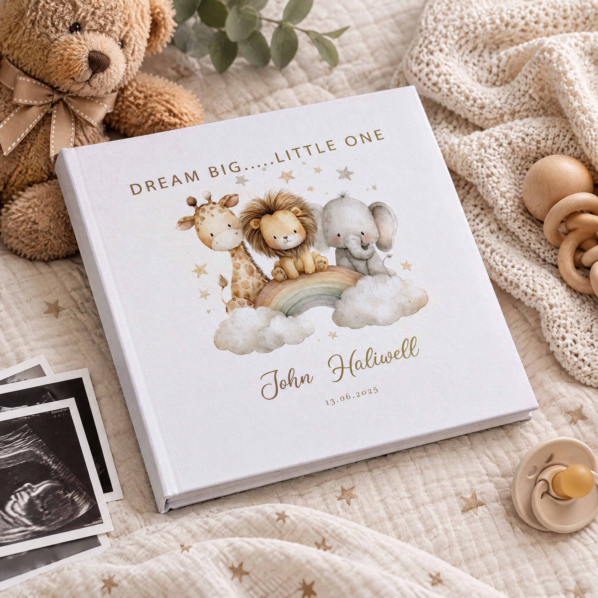 Large Personalised Book Bound Dream Big Little One Photo Album Customized Memory Book photo album ukgiftstoreonline