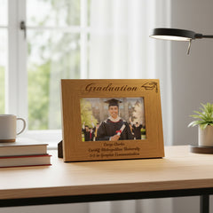 Personalised Graduation Wooden Photo Frame Gift Graduation Photo Frame ukgiftstoreonline