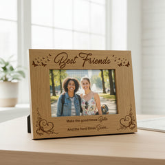 Best Friends Wooden Photo Frame Gift Friends Photo album ukgiftstoreonline