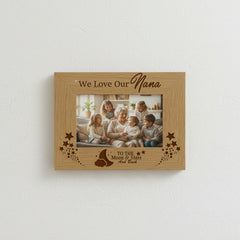We Love You Nana Wooden Engraved Photo Frame Gift For Any Occasion Nana Photo Frame ukgiftstoreonline