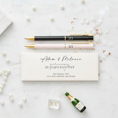 30th Anniversary Pen Set Personalised and Gift Boxed Anniversary Gifts ukgiftstoreonline