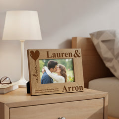 Personalised Love Couple Photo Frame Gift Anniversary Photo Frame ukgiftstoreonline