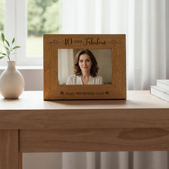 Personalised Fabulous At Any Age Birthday Photo Frame Birthday Gift 18th, 21st, 30th, 40th, 50th, 60th, 70th personalised photo frames ukgiftstoreonline Landscape 4 x 6 Inch