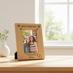 ukgiftstoreonline Best Friends Make Good Time Better Wooden Photo Frame Gift Friends Photo Frame ukgiftstoreonline