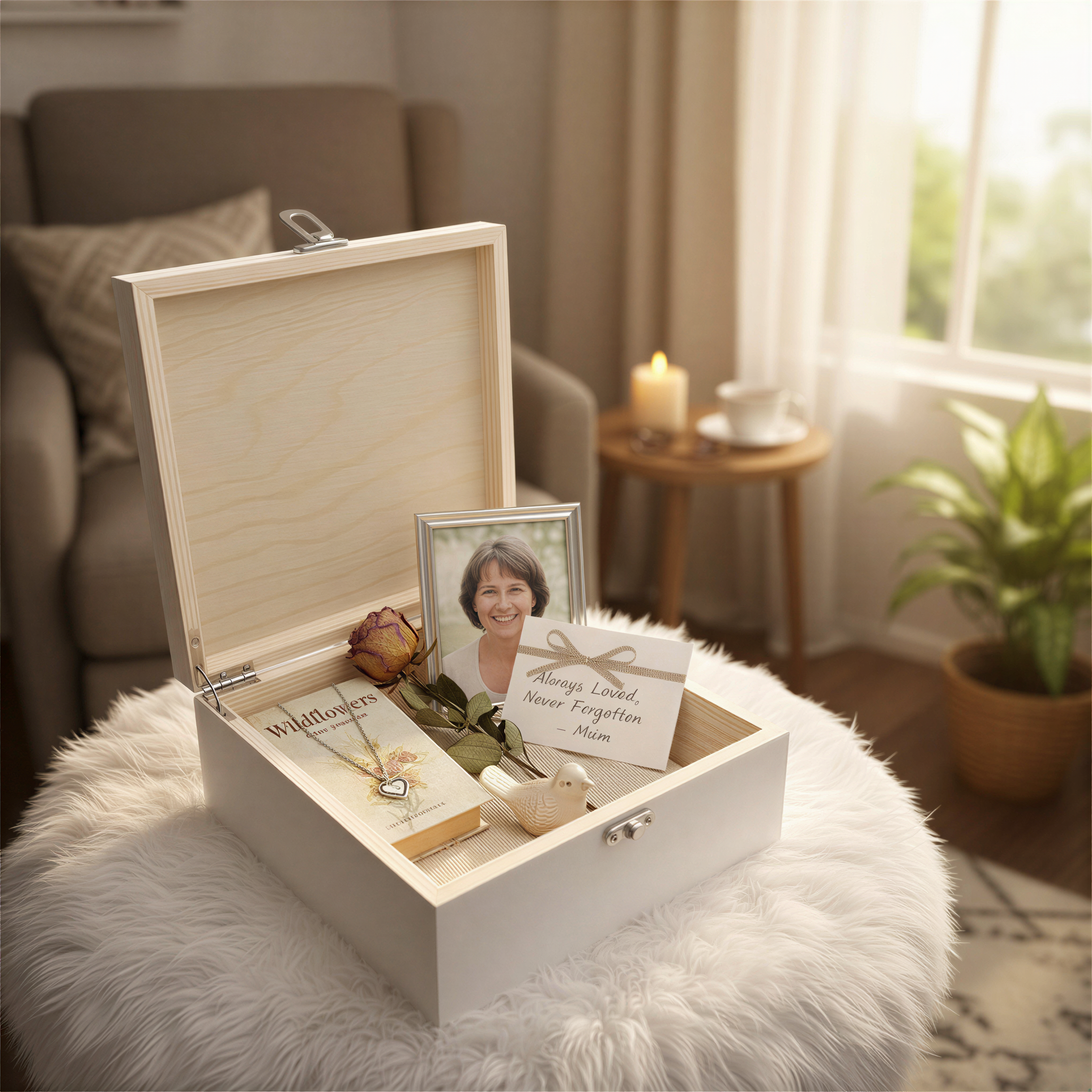 Mum Remembrance Personalised Wooden Keepsake Memory Box Keepsake Wooden box ukgiftstoreonline