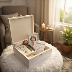 Mum Remembrance Personalised Wooden Keepsake Memory Box Keepsake Wooden box ukgiftstoreonline