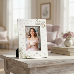 16th Birthday Photo Picture Frame Gift For Her With Butterflies and Flowers Photo Frame ukgiftstoreonline Portrait