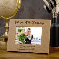 Happy 18th Birthday Wooden Photo Frame Gift