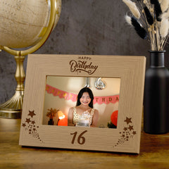 Happy 16th Birthday Wooden Photo Frame Gift Birthday Photo Frame ukgiftstoreonline