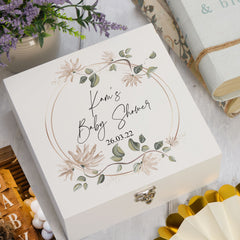 ukgiftstoreonline Personalised Baby Shower Keepsake Memory Box Gift
