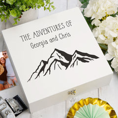 ukgiftstoreonline Personalised Adventures of Travel Keepsake Memory Box Gift Keepsake Memory Box ukgiftstoreonline Wood Box Large