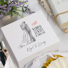 Personalised 40th Anniversary Keepsake Memory Box Married Couple Gift