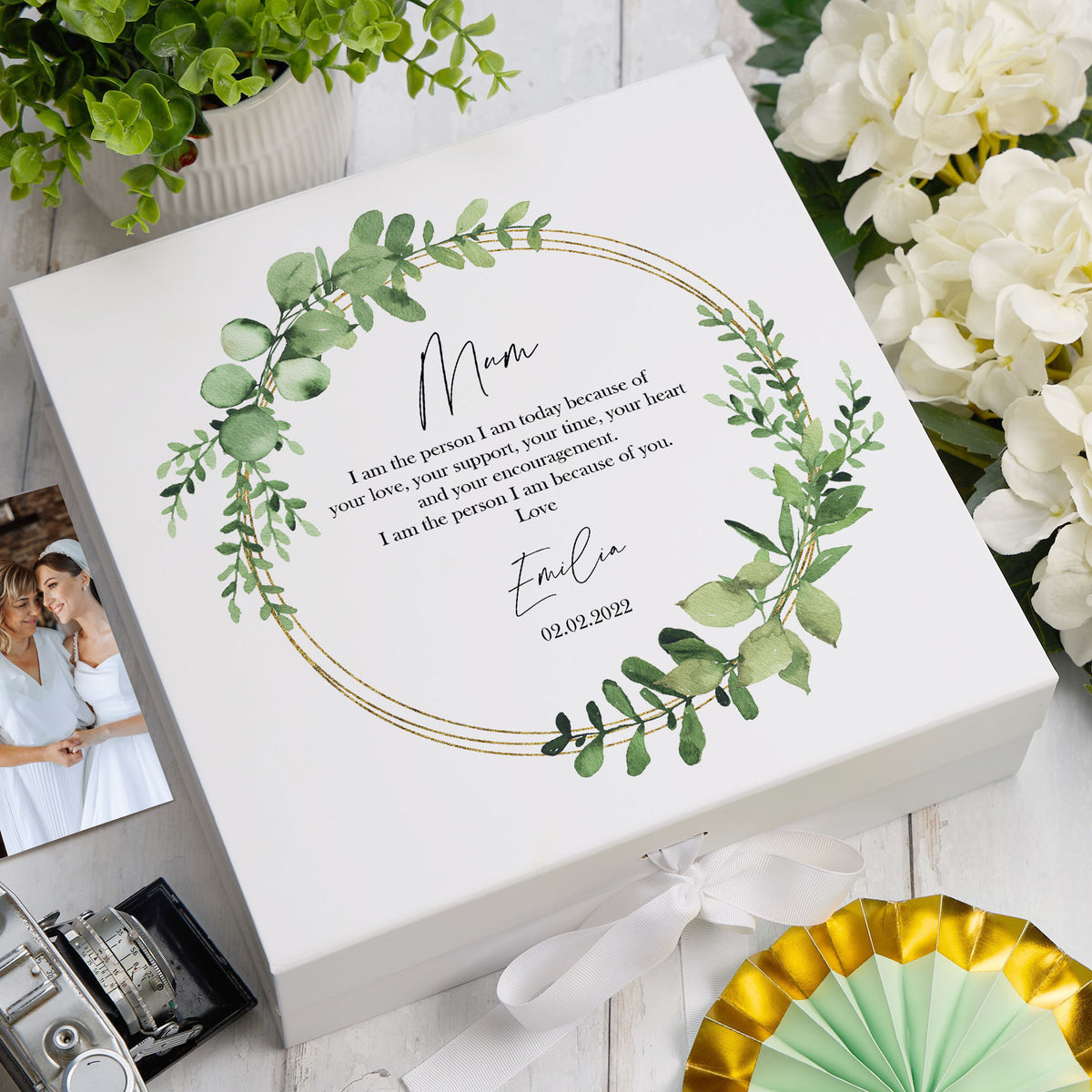 Personalised Mother Of The Bride Wedding Keepsake Box Gift