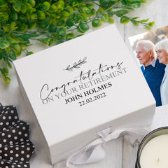 Personalised Retirement Gift Keepsake Box Memory Keepsake