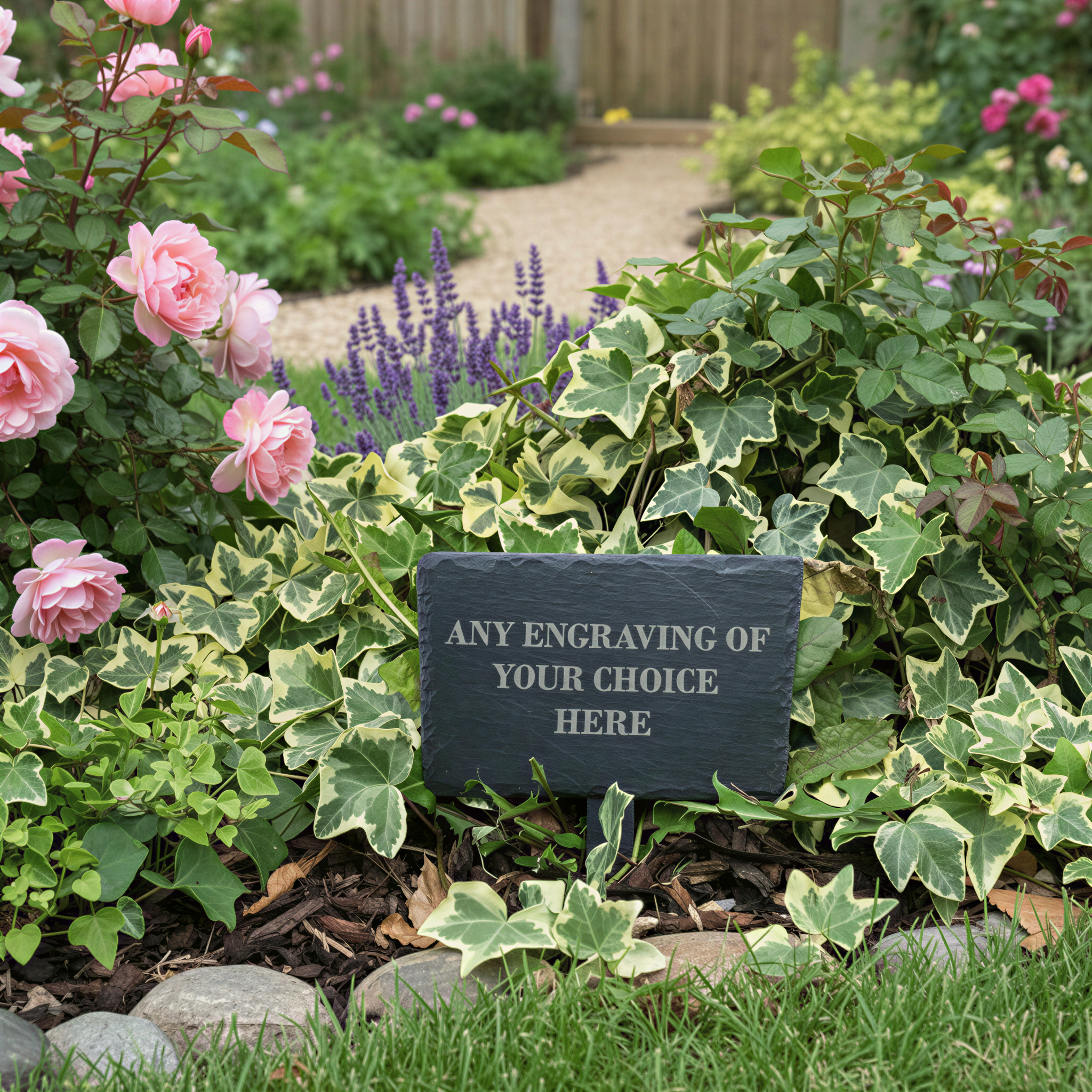 Personalised Slate Plant Marker Garden or Pot Plaque Any Engraving Personalised Garden Stone Slate ukgiftstoreonline