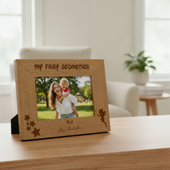 Personalised Fairy Godmother Photo Frame Gift Godmother Photo Frame ukgiftstoreonline Landscape 4 x 6 Inch