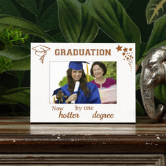 Now Hotter By One Degree Graduation Photo Frame Gift