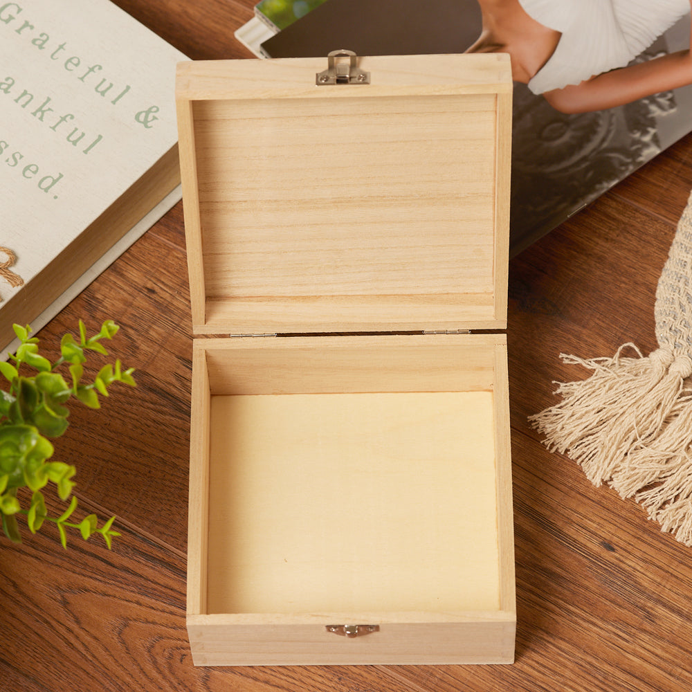 Personalised Wedding Keepsake Box Gift With A Floral Design