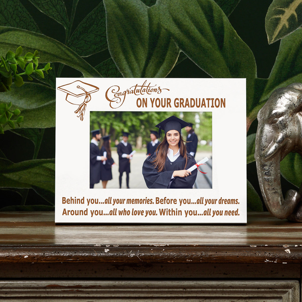 Graduation Memories and Dreams Gift Wooden Photo Frame