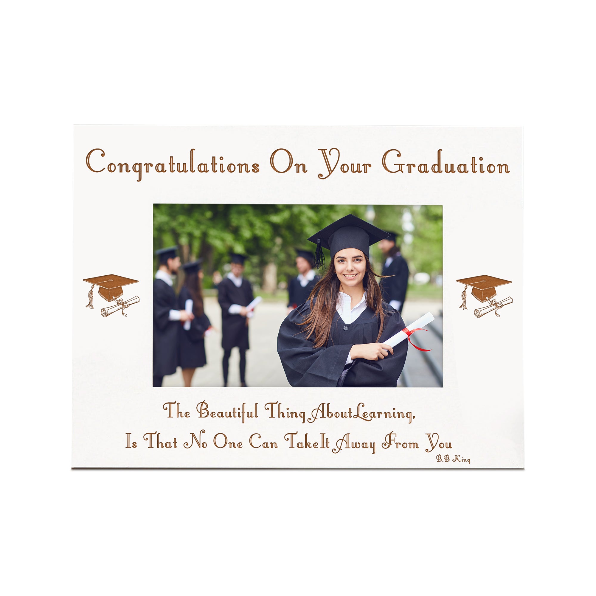 The future of dreams graduation Wooden Photo Frame Gift