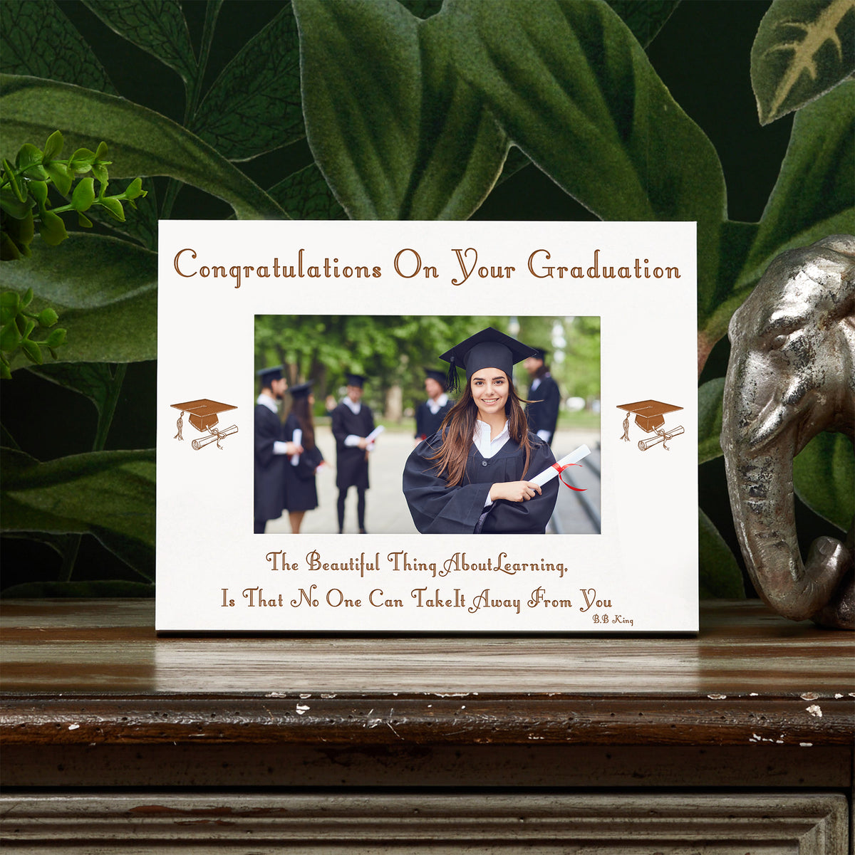The future of dreams graduation Wooden Photo Frame Gift