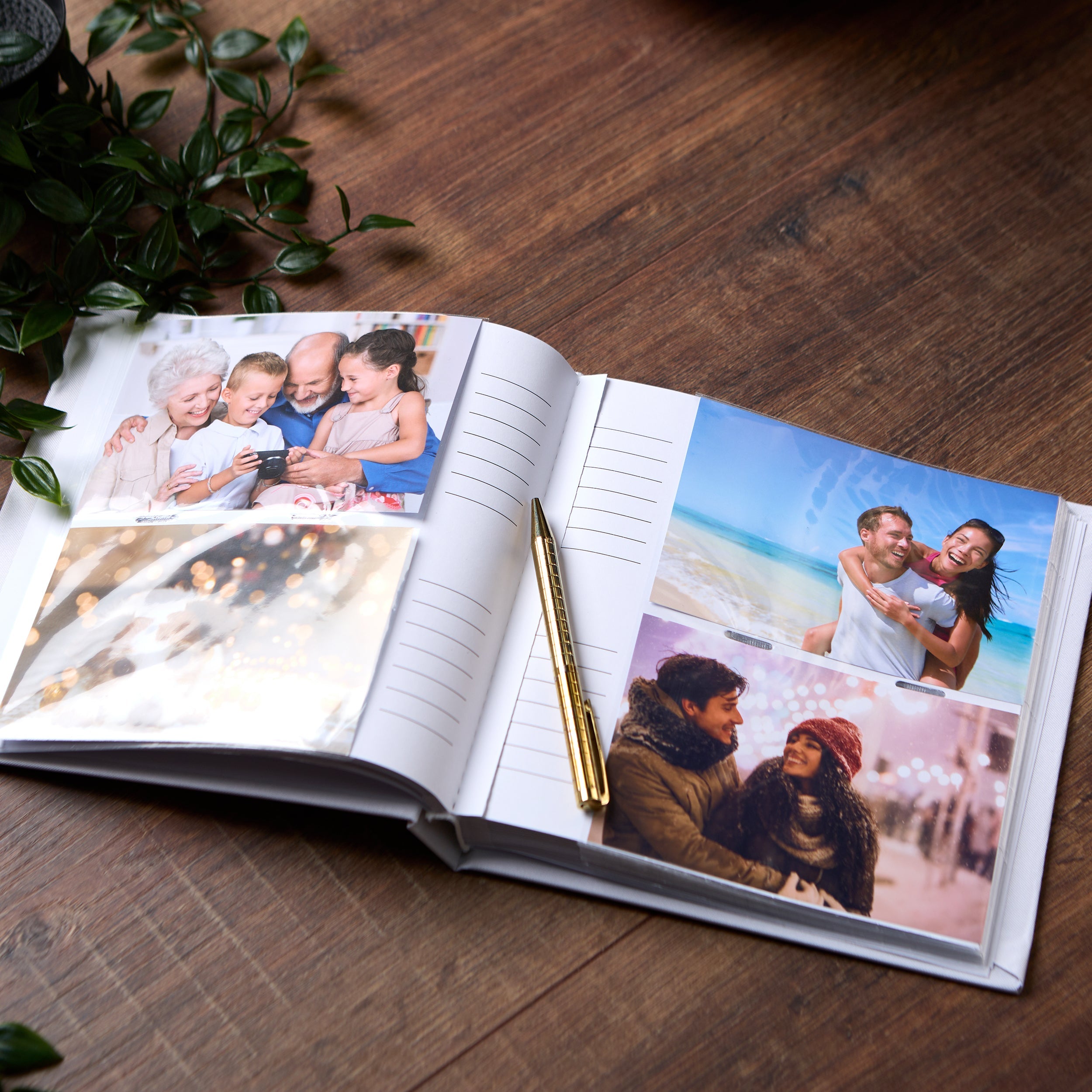Large Book Bound Personalised Confirmation  Photo Album With Silver Cross