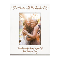 Mother of Bride White Wooden Photo Frame Gift