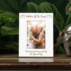 Mother of Bride White Wooden Photo Frame Gift
