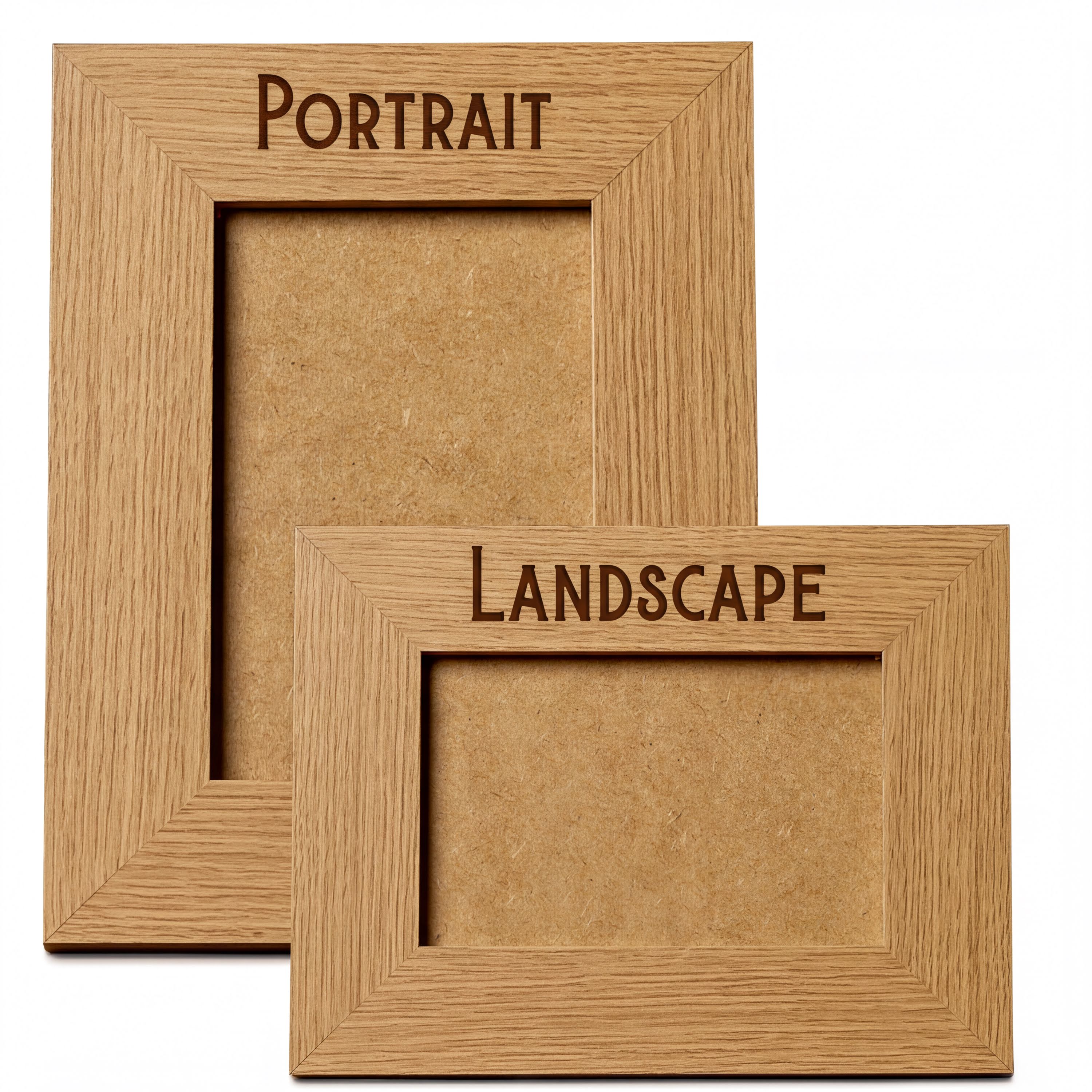 Personalised Wooden Engraved Photo Frames Wedding Any Message Multiple Sizes With Wildflowers Photo Frame ukgiftstoreonline