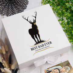 ukgiftstoreonline Personalised Best Dad Ever Keepsake Memory Box