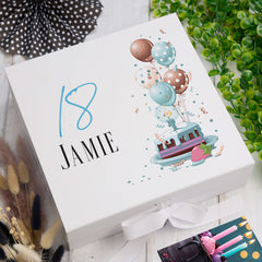 Personalised 18th Birthday Gifts For Him Keepsake Memory Box