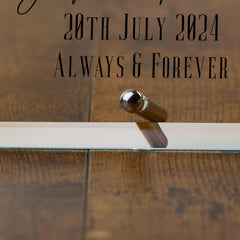 Personalised 30th Anniversary Keepsake Gift For Couple Glass Plaque With Printed Photo
