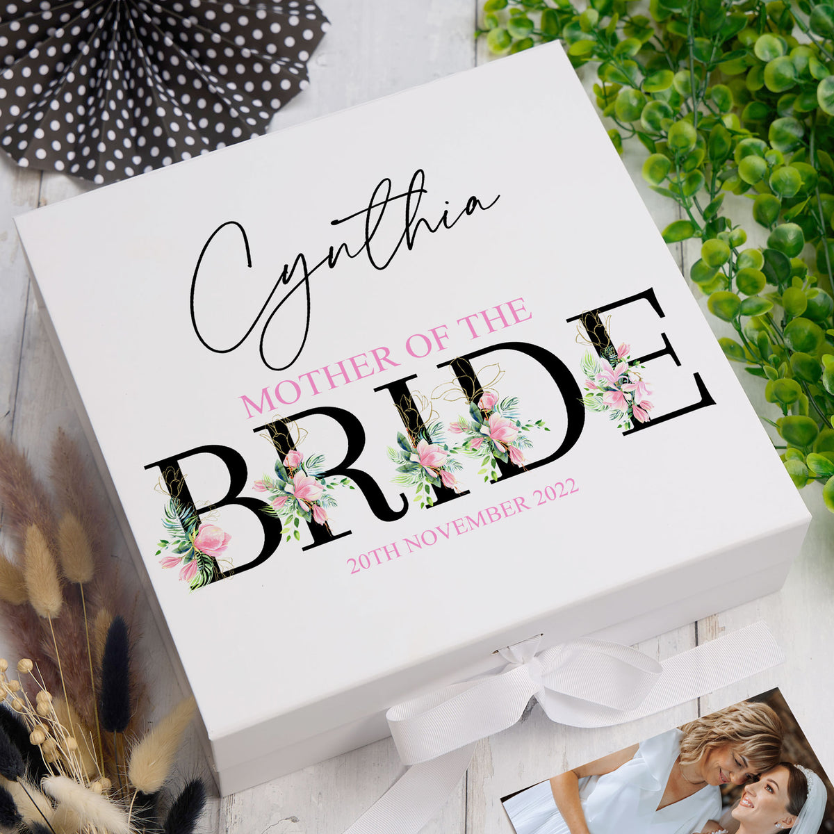 Personalised Mother Of Bride Wedding Keepsake Memory Box Gift