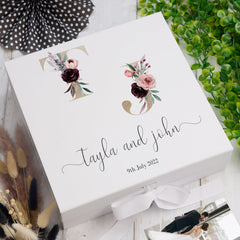 ukgiftstoreonline Personalised Initials Wedding Keepsake Memory Box