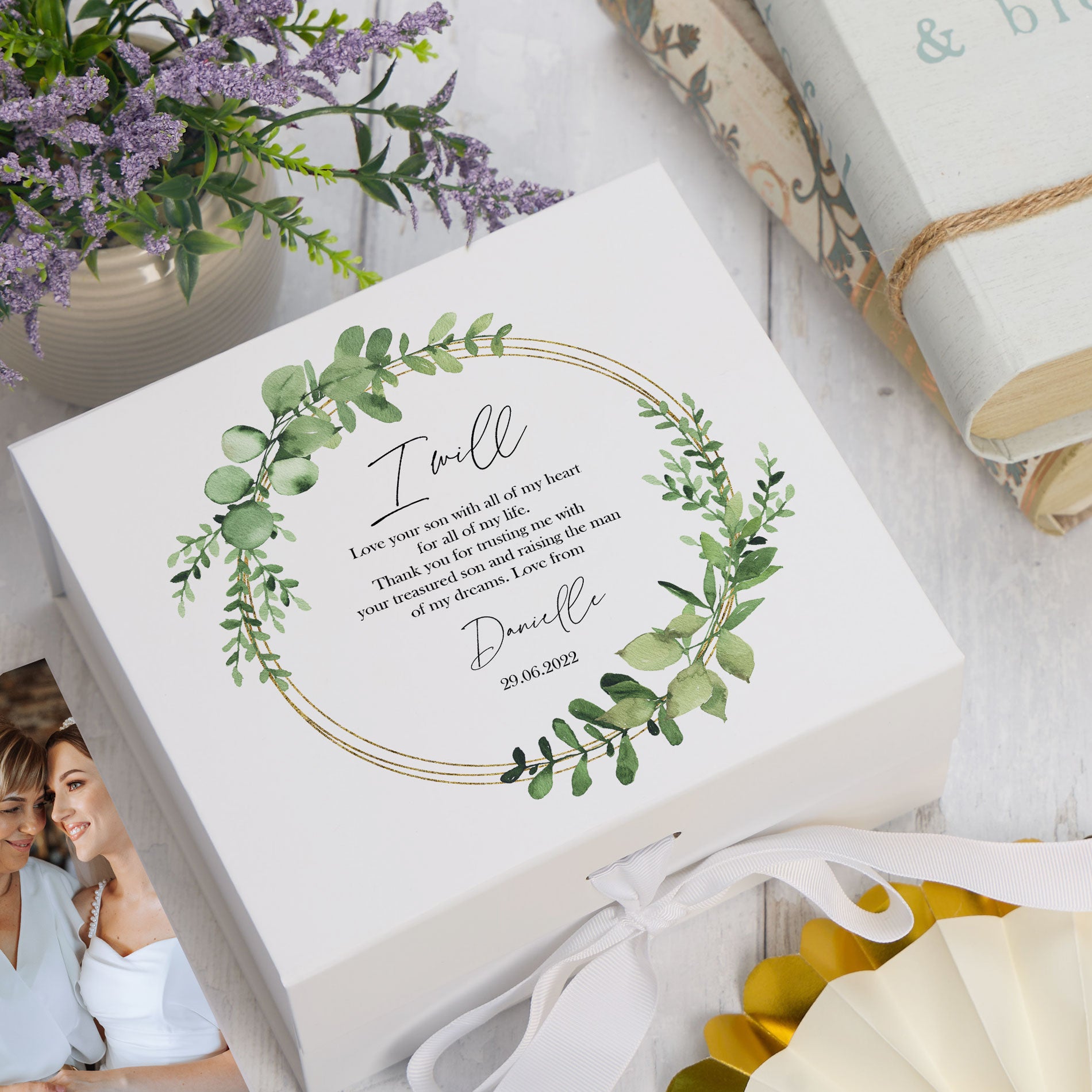 Personalised Mother Of The Groom Wedding Keepsake Box Gift